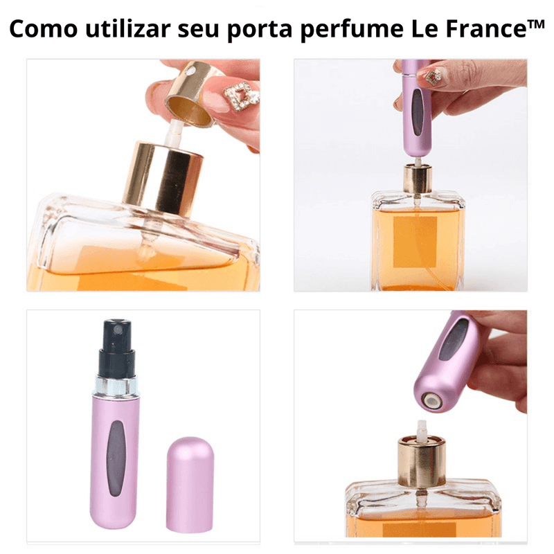 Porta Perfume Recarregável Original LE FRANCE - Inov&tec