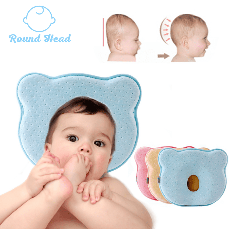 Travesseiro Para Bebê Que Corrige e Previne Plagiocefalia (Anti Cabeça Achatada) - ROUND HEAD - Inov&tec