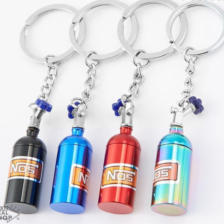 Chaveiro com Mini Frasco de Óxido Nitroso - Presente Único para Amantes de Carros!