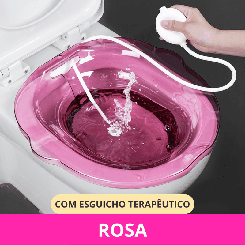 Assento medicinal para vaso sanitário portátil SmartMed™️ - Limpeza intima, Grávidas, Idosos, hemorroidas e doenças pubianas - Inov&tec