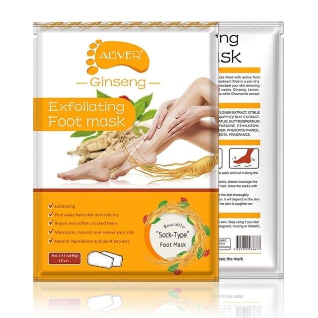 Feet Peeling Mask - Máscara Peeling Esfoliante Para Pés - 1 Par - Meia Esfoliante Para Pés - Inov&tec