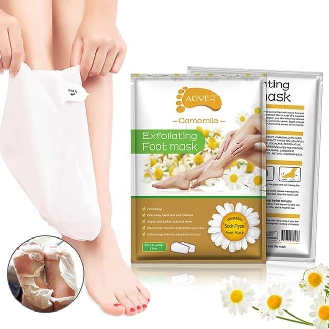 Feet Peeling Mask - Máscara Peeling Esfoliante Para Pés - 1 Par - Meia Esfoliante Para Pés - Inov&tec