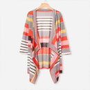 Casaco Feminino Tricot Listrado - Rainbow Stripes