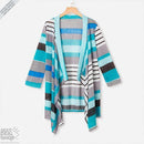 Casaco Feminino Tricot Listrado - Rainbow Stripes