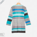 Casaco Feminino Tricot Listrado - Rainbow Stripes