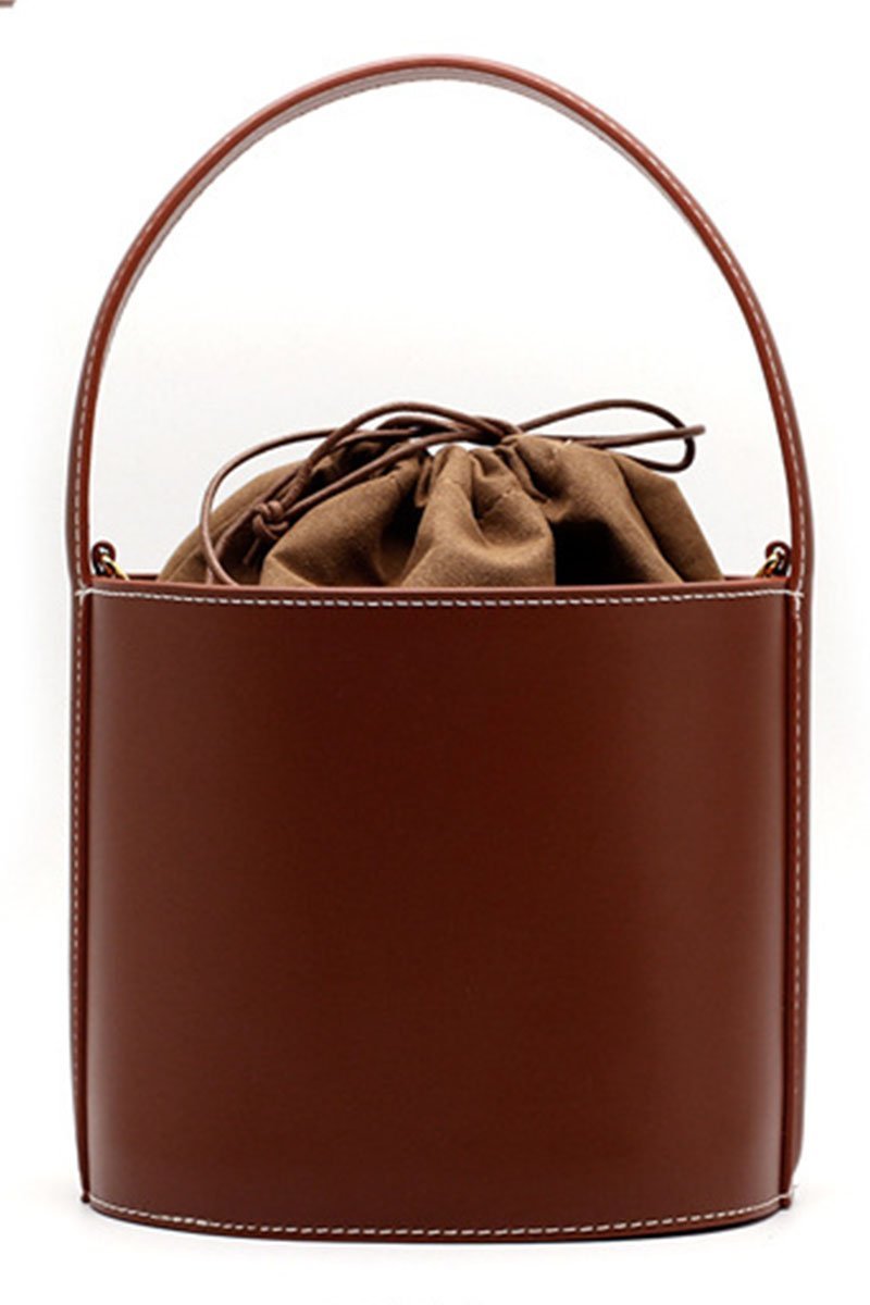 Bolsa Bucket de Couro