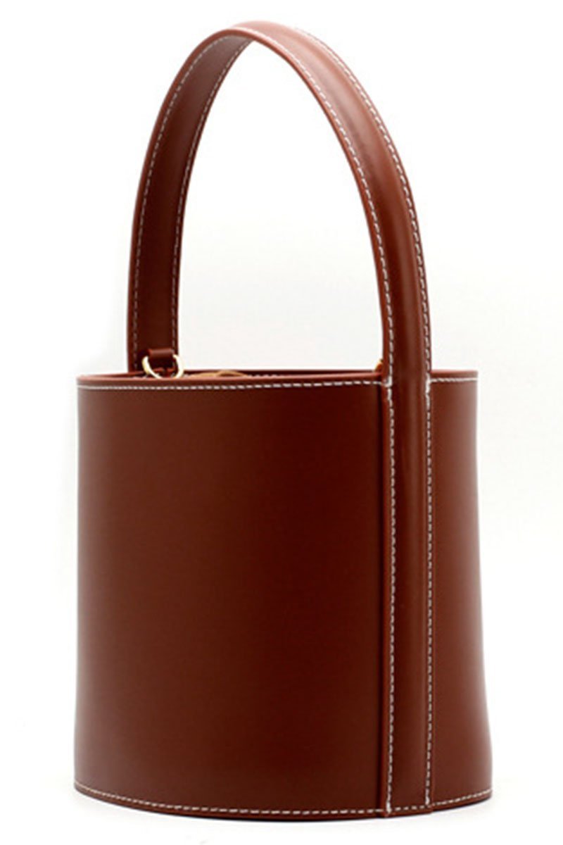 Bolsa Bucket de Couro