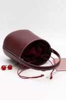 Bolsa Bucket de Couro
