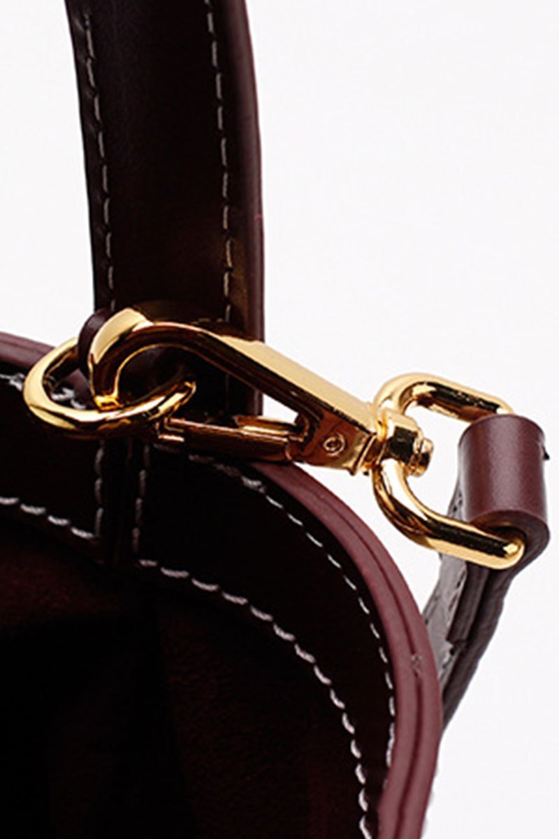 Bolsa Bucket de Couro