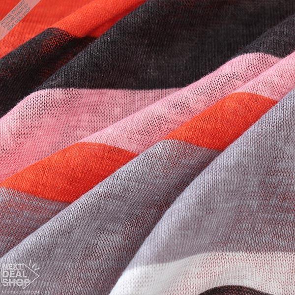 Casaco Feminino Tricot Listrado - Rainbow Stripes