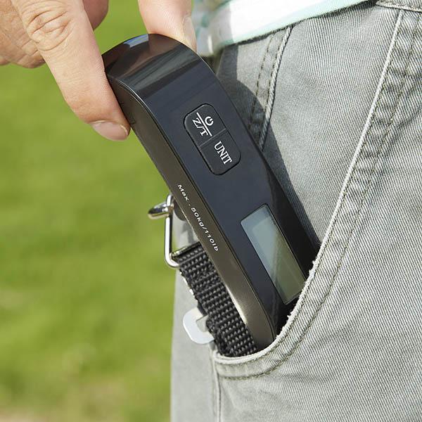 Balança Portátil Digital com Display LCD de Bagagem Até 50kg