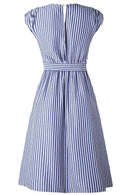 Vestido Midi Risca de Giz