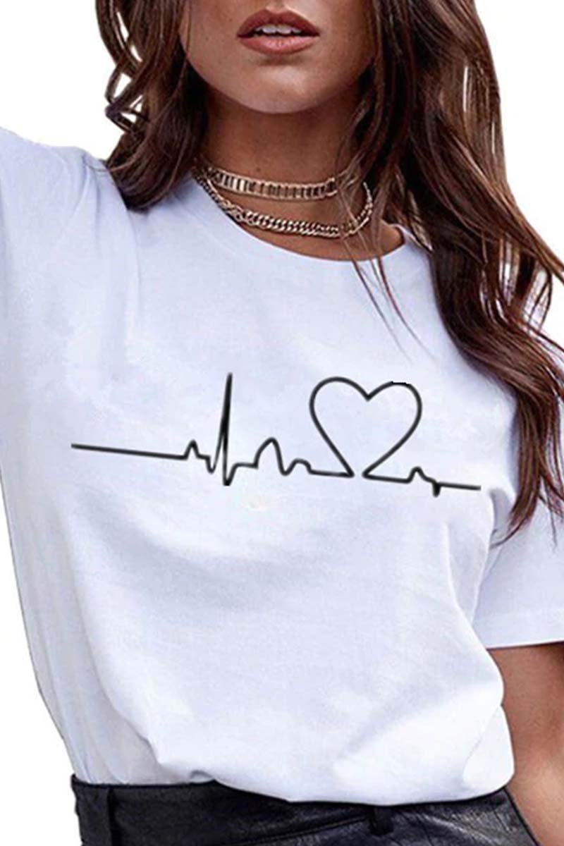 Camiseta Feminina Batimento Cardíaco - Heartbeat
