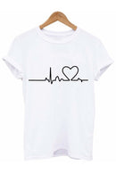 Camiseta Feminina Batimento Cardíaco - Heartbeat