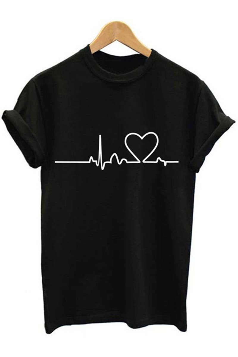Camiseta Feminina Batimento Cardíaco - Heartbeat