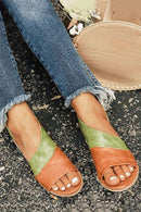 Sandália Rasteira Bloco de Cor - Glamour