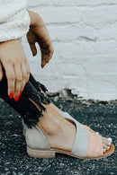 Sandália Rasteira Bloco de Cor - Glamour