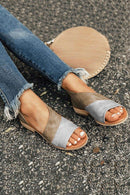 Sandália Rasteira Bloco de Cor - Glamour