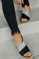 Sandália Rasteira Bloco de Cor - Glamour