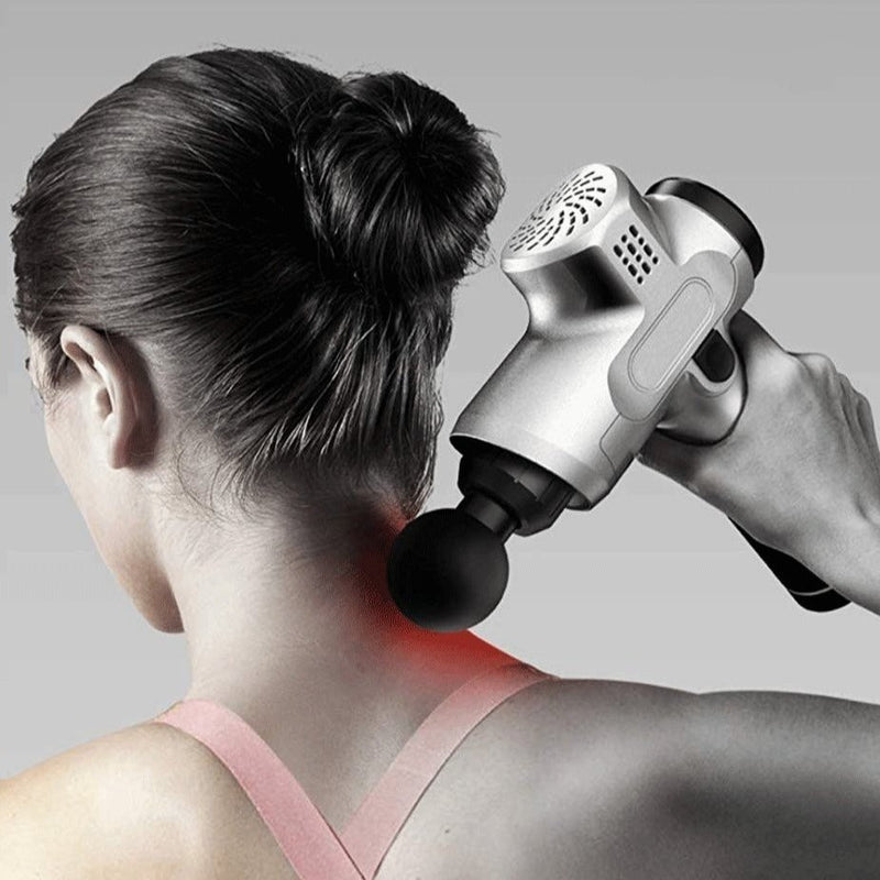 Massageador Muscular Profissional - Pistola 4 em 1