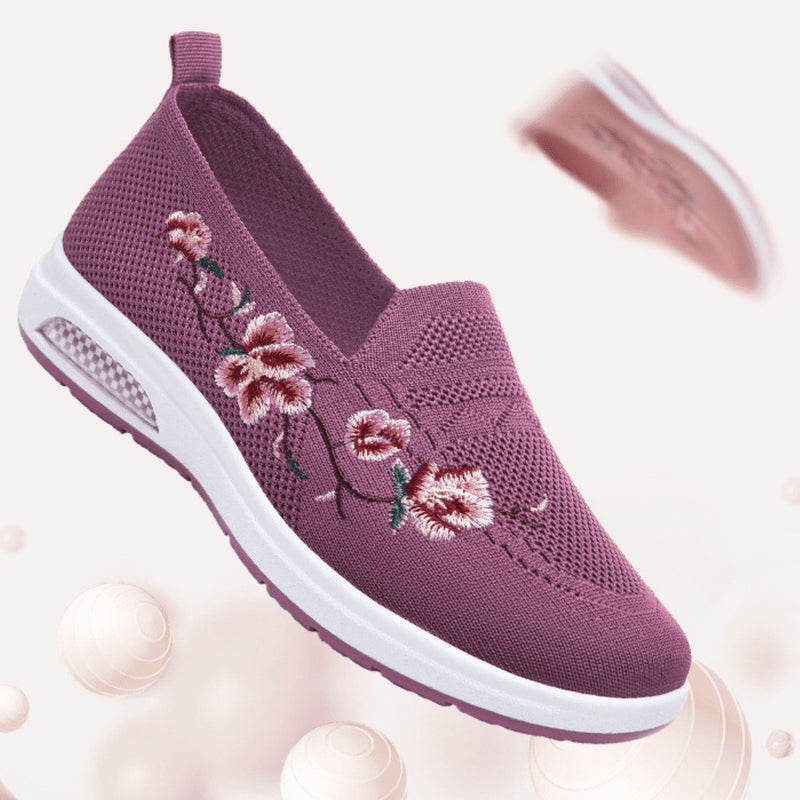 Tênis Ortopédico Feminino Com Amortecimento Sport Flowers - Lançamento 2023