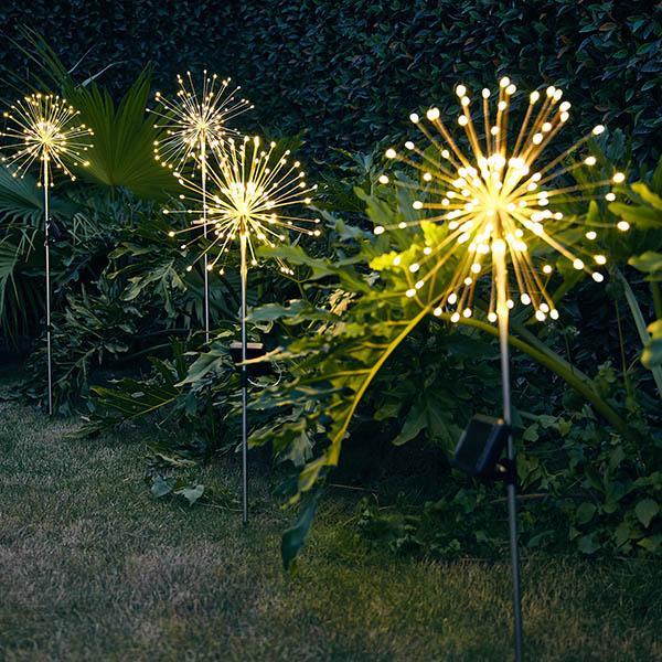 Estaca de Jardim de Fogos de Artifício LED