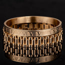 Kit 2 Pulseiras LUXO ROMANO - Joia em Aço Inoxidável Banhada em Ouro e Prata