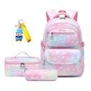 Kit Escolar Infantil Premium Mochila com Lancheira Térmica e Estojo Princess