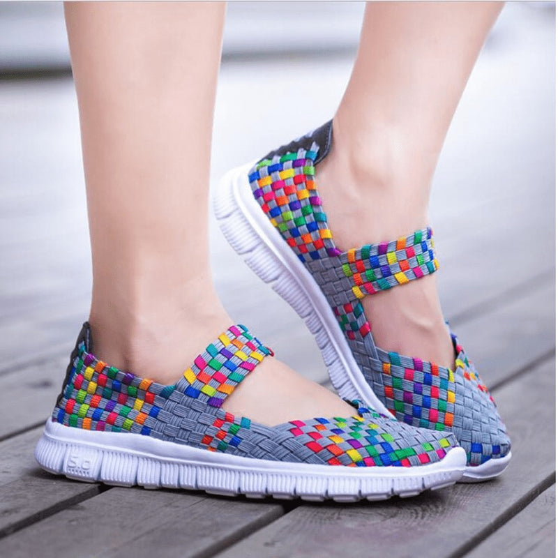 Tênis Sapatilha Ortopédico Feito em Malha Elástica Trançada CONFORT STYLE