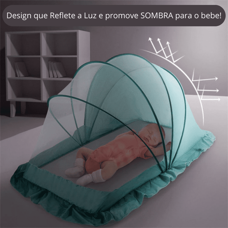 Berço Portátil Anti-Mosquito Repelente Dobrável SAFE NAPPY - Inov&tec