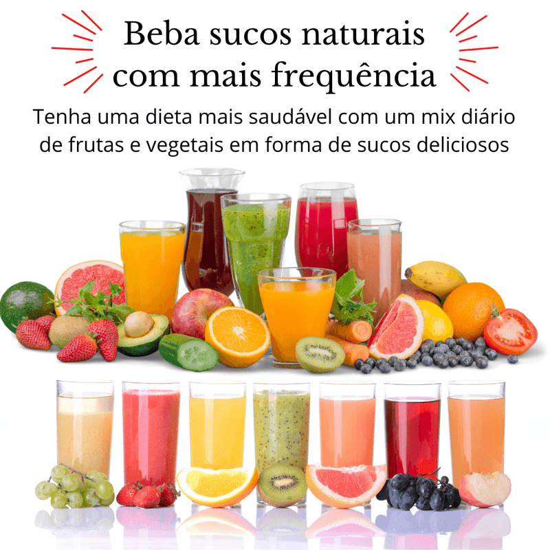 Liquidificador Portátil Blender - JUICE JET 2.0 - Sucos e Shakes - Inov&tec