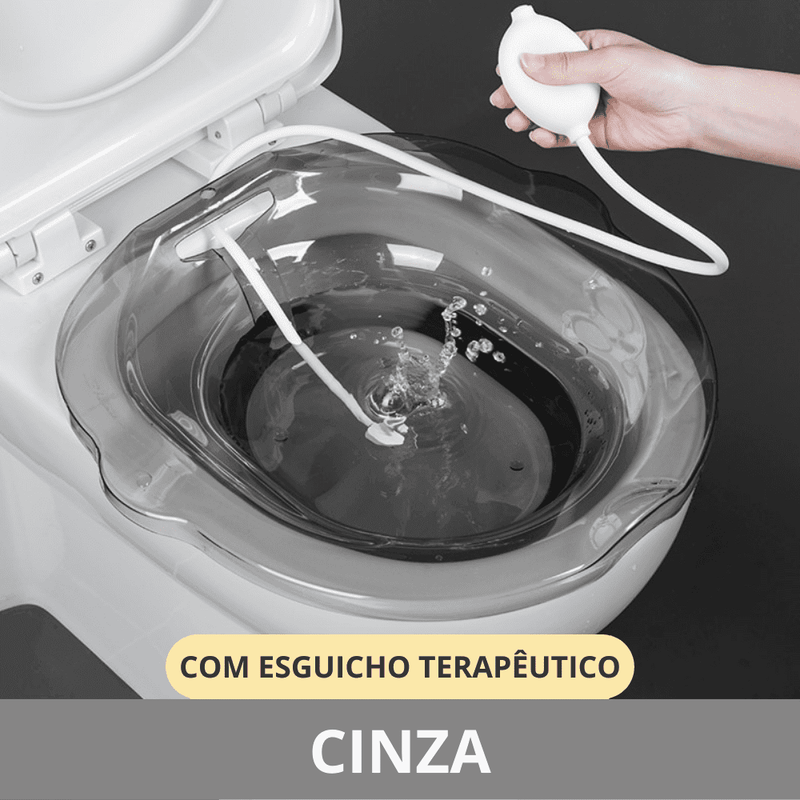 Assento medicinal para vaso sanitário portátil SmartMed™️ - Limpeza intima, Grávidas, Idosos, hemorroidas e doenças pubianas - Inov&tec
