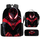Kit Escolar Infantil Mochila com Lancheira e Estojo Homem Aranha