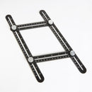 Régua de Ângulo de Metal Multiuso de 4 Faces