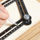 Régua de Ângulo de Metal Multiuso de 4 Faces