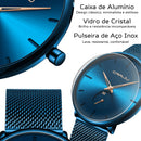 Relógio Minimalista Ultra fino e Resistente CRRJU SIMPLE