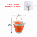 Balde Dobrável Retrátil 10 Litros DEEP CLEAN + Brinde - Inov&tec