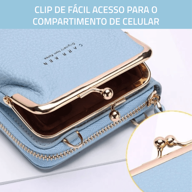 Bolsa transversal elegante CARRKEN original - Versão Luxo coleção 2023 (ÚLTIMAS PEÇAS EM PROMOÇÃO DE LANÇAMENTO) - Inov&tec