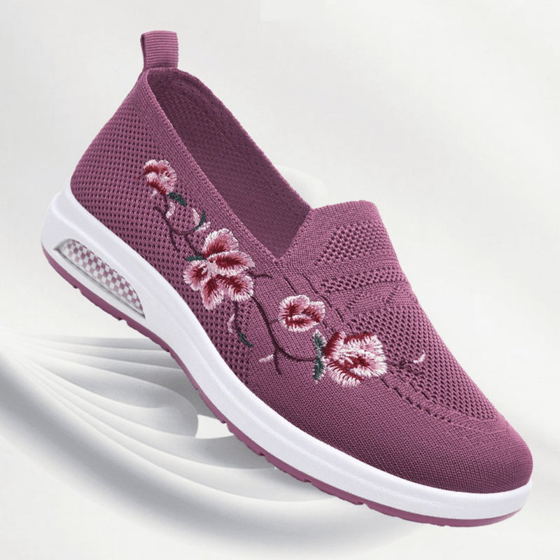 Tênis Ortopédico Feminino Com Amortecimento Sport Flowers - Lançamento 2023