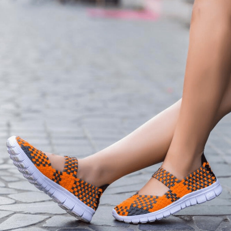 Tênis Sapatilha Ortopédico Feito em Malha Elástica Trançada CONFORT STYLE