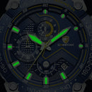 Relógio Masculino CHEETAH TACHYMETER - Design Sport Fino, Cronógrafo, Calendário e à Prova D'água