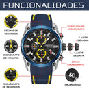 Relógio Masculino MEGIR SPORT ADVANCE - Cronógrafo, Efeito Luminoso, Resistência à Àgua