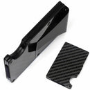 Suporte de Cartão de Fibra de Carbono Minimalista com Bloqueio RFID - SafeCard