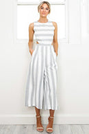 Macacão Feminino Pantacourt Listrado - Tropical