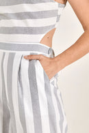 Macacão Feminino Pantacourt Listrado - Tropical