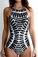 Maiô Decote Costas Tribal - Waves