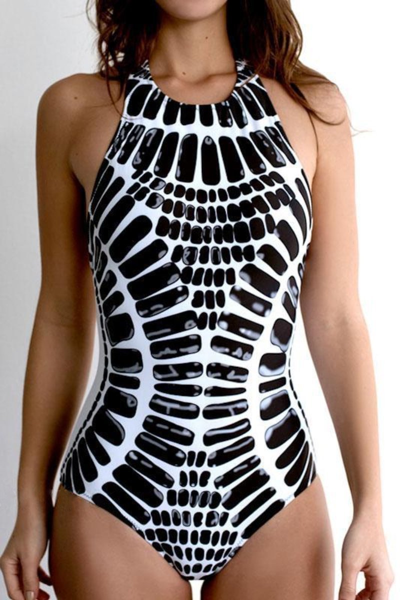 Maiô Decote Costas Tribal - Waves