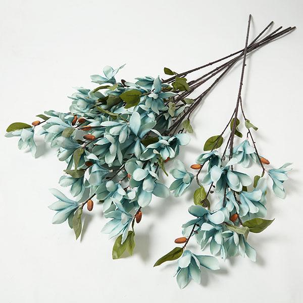 Flores de Magnólia de Seda Artificial