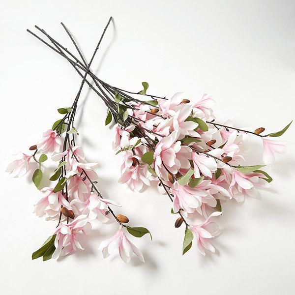 Flores de Magnólia de Seda Artificial