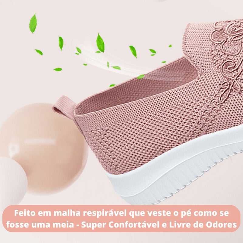 Tênis Ortopédico Feminino Florença - Confortável, Respirável, Seguro e Estiloso